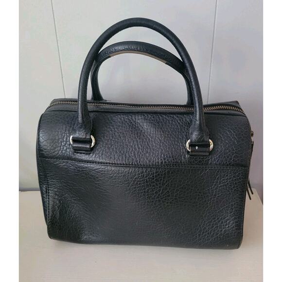 Kate Spade Black Romy Perri Lane Leather Perforated Satchel/Crossbody Bag - Picture 9 of 16